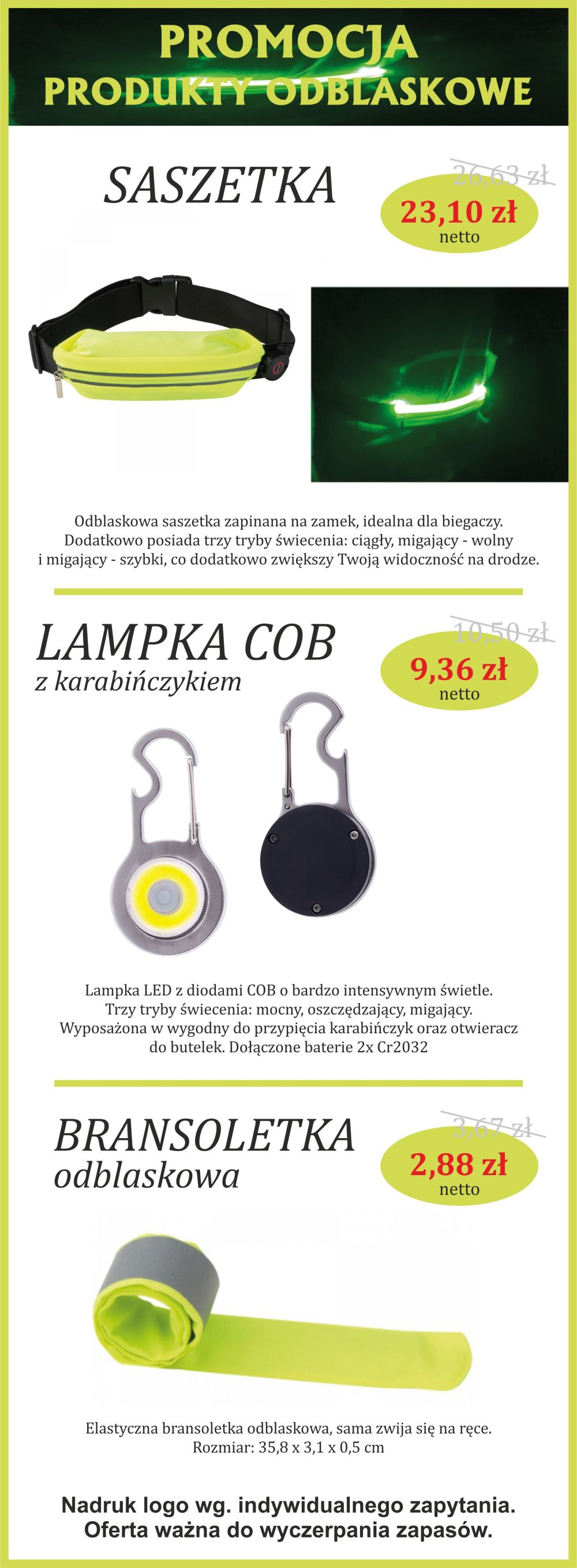 saszetka promocja