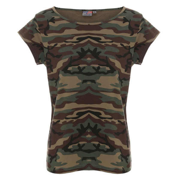 T-SHIRT camo lady - CRIMSON CUT/PROMOSTARS