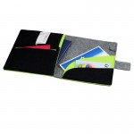 Teczka na tablet Felt Now, szary/zielony 