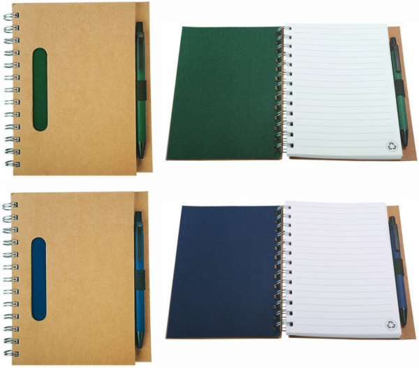 Notes 120x180/70k linia Envivo, granatowy/beowy 